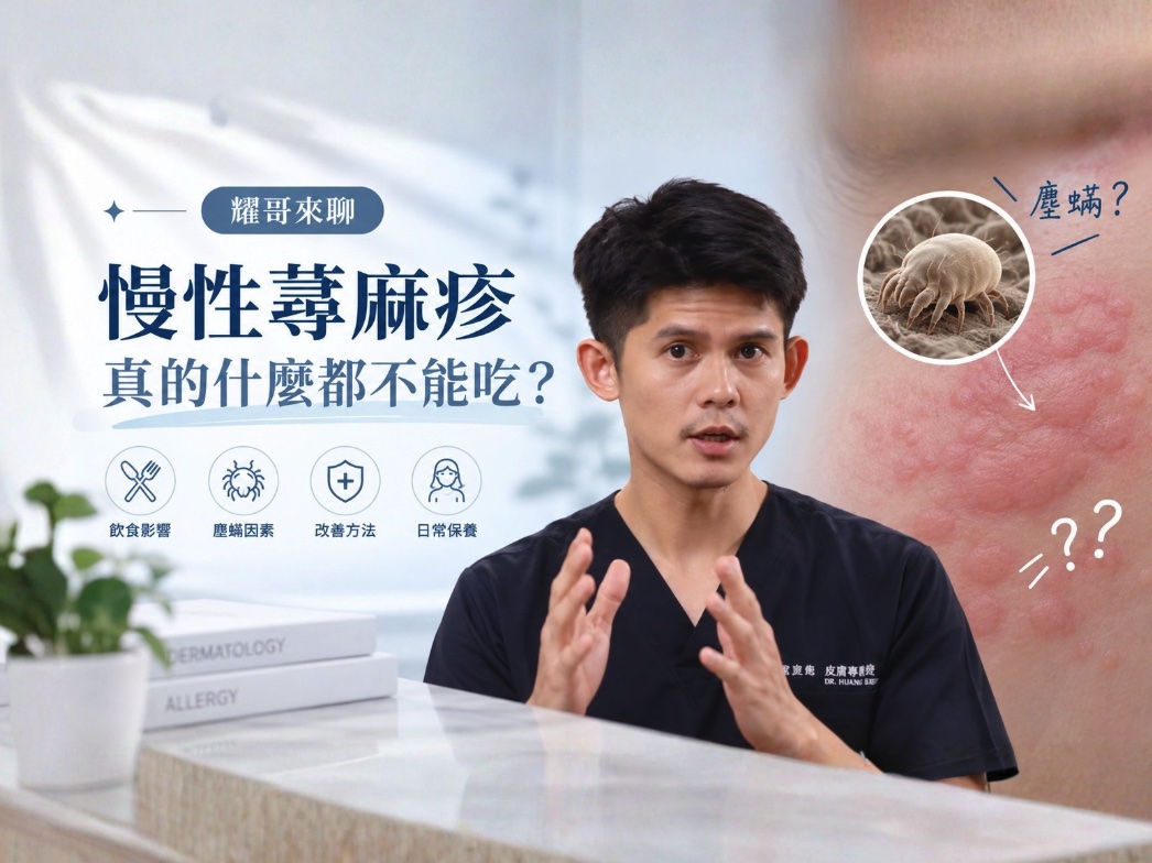 【耀哥來聊】這個不能吃、那個也不能吃，慢性蕁麻疹有那麼慘嗎？慢性蕁麻疹到底要不要驗過敏原？